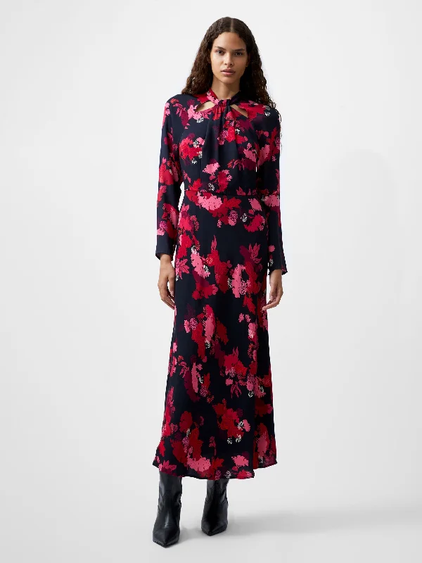 Foliage Chiara Tie Knot Neck Dress Women