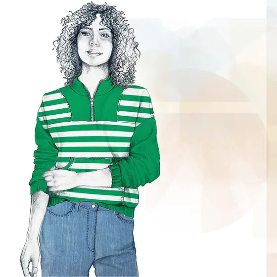 PDF Pattern - Roscoe Sweater | French Navy Refined Women's Classic 