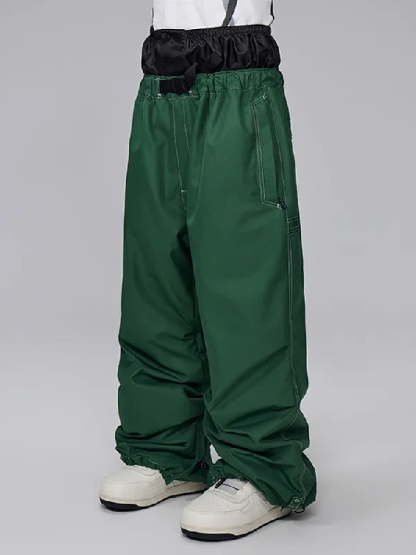 Men's Mountain Freerider Freestyle Snowboard Denim Jeans Baggy Snow Pants Cashmere