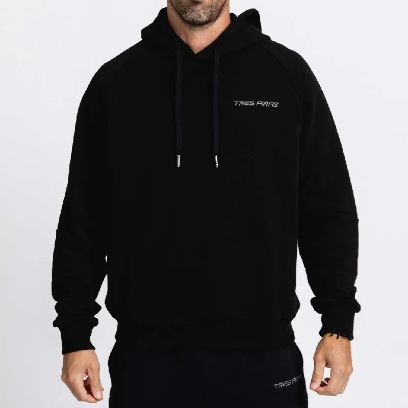 Unisex Resilience Pullover Hoodie | Black Sleek Women's Metallic