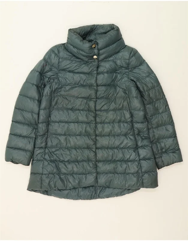HERNO Womens Padded Jacket IT 48 XL Green Polyamide Cozy Women's Winter