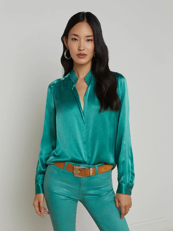 Bianca Silk Blouse Refined Women's Classic 