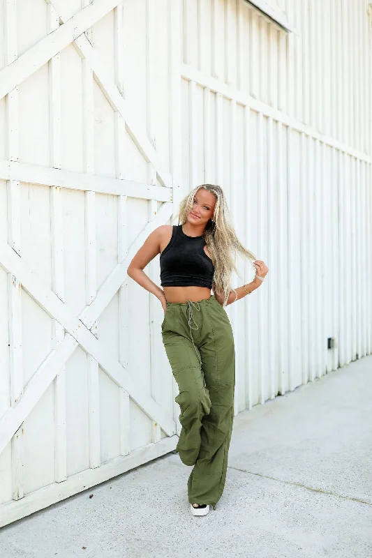 Carly Cargo Pant - Olive Earthy Women's 