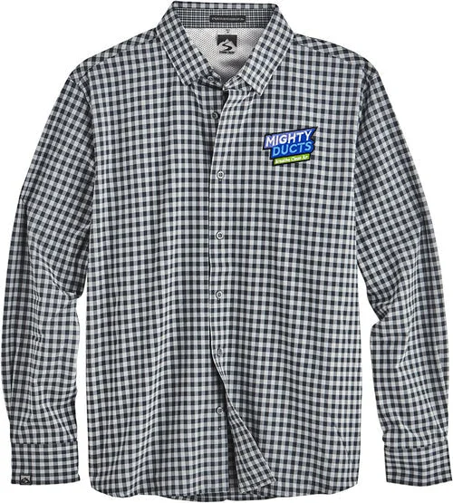 Storm Creek Influencer Gingham 4-Way Stretch Eco-Woven Shirt Compression