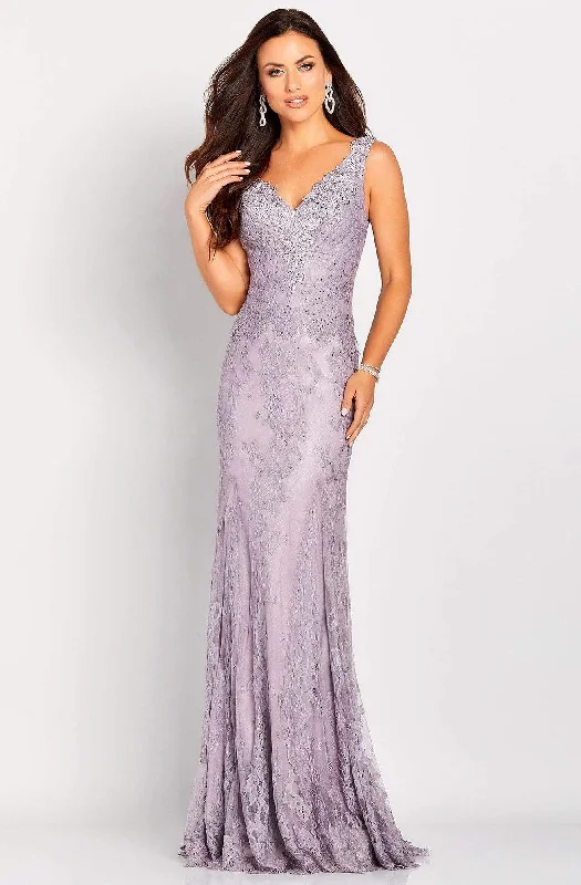Cameron Blake - 119662 Versatile Jeweled Lace Sheath Gown Sporty Women's Tennis