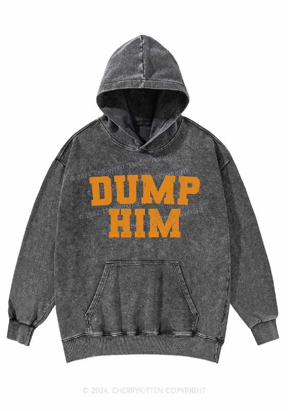 Dump Him Y2K Washed Hoodie Cherrykitten Modern Women's Tech