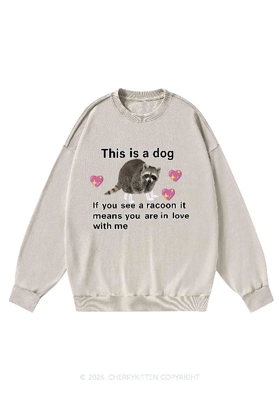 You Are In Love With Me Y2K Washed Sweatshirts Cherrykitten Edgy Women's Punk
