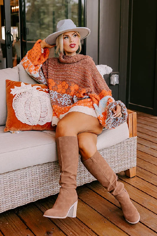 Autumn Brunch Knit Sweater in Cinnamon Curves garde