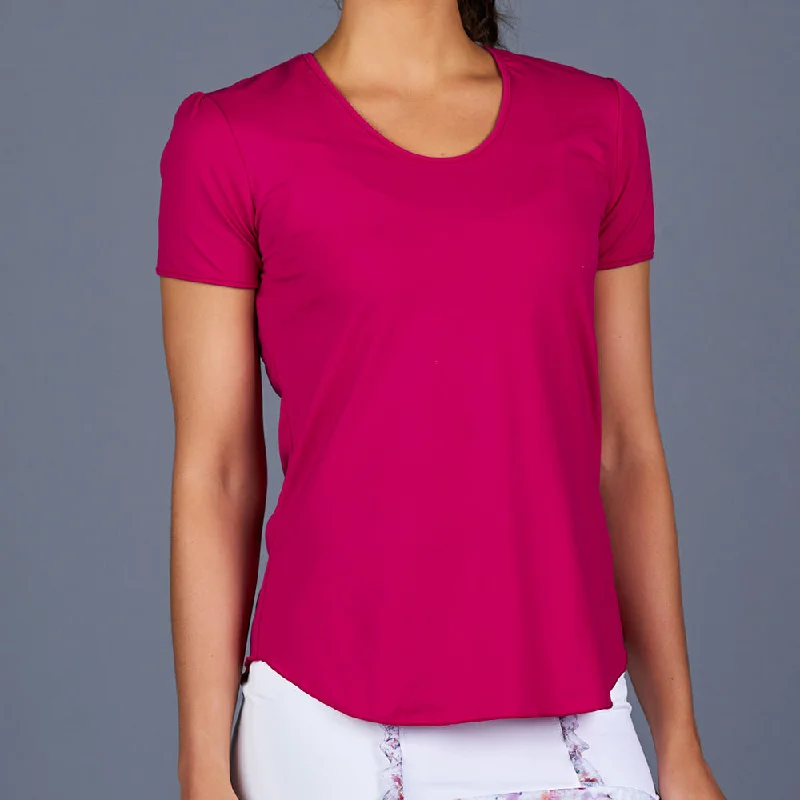 Boho Luxe T-Shirt Top (fuchsia) Refined Women's Classic 