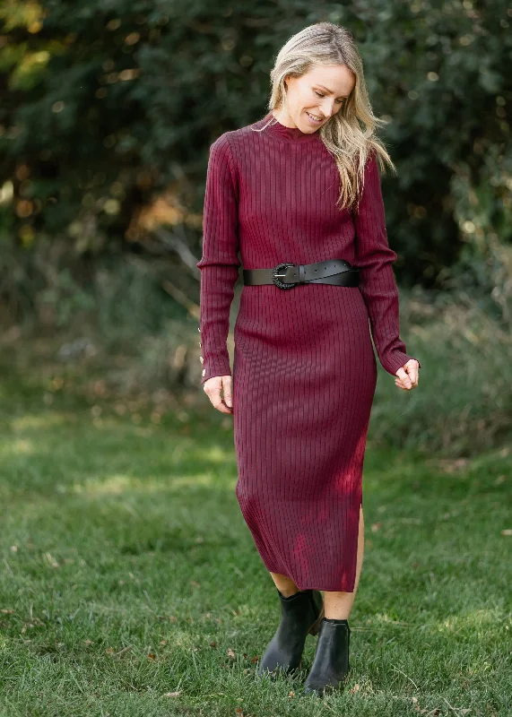 Ribbed Column Knit Midi Dress - FINAL SALE Cool Women's Skate