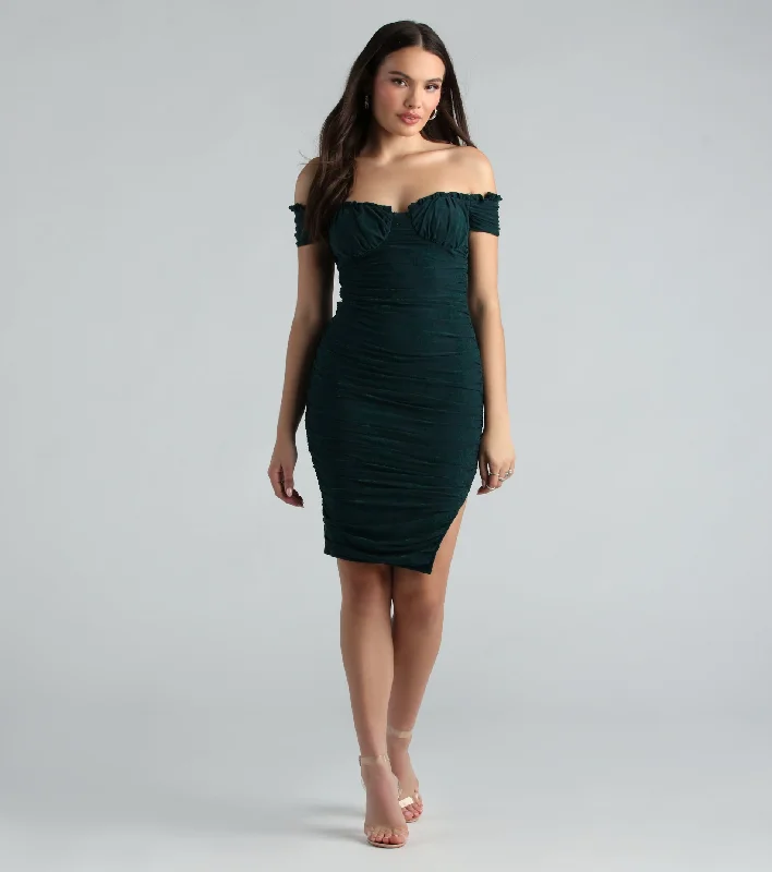 Sincerley Chic Floral Velvet Mesh Midi Dress Feminine Women's Style 