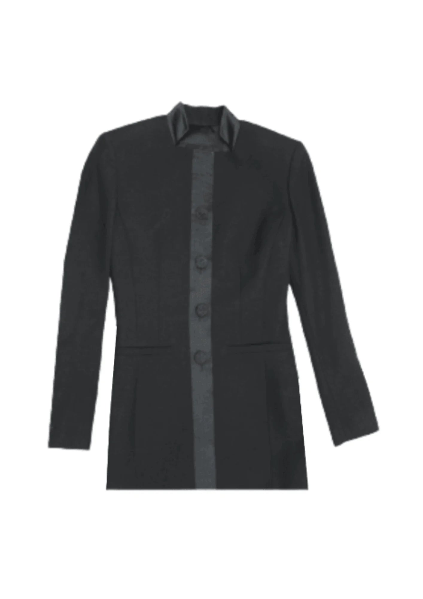 BLACK VINTAGE BLAZER Geometric