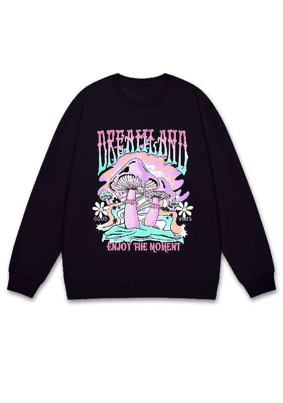 Dream Land Enjoy The Moment Y2K Sweatshirt Refined Women's Hand - crafted