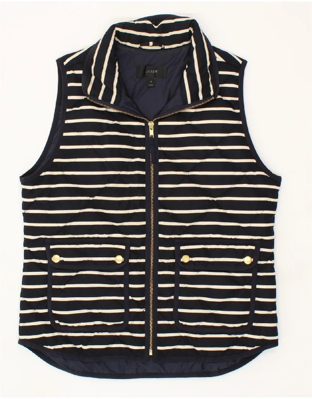 J. CREW Womens Padded Gilet UK 10 Small Navy Blue Striped Nautical Cool Women's Skate J. CREW Womens Padded Gilet UK 10 Small Navy Blue Striped Nautical Cool Women's Skate