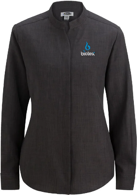 Edwards Ladies Bastiste Stand Up Collar Shirt Minimalist Women's Casual