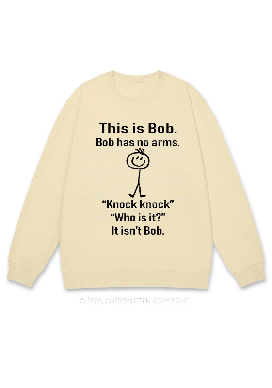 This Is Bob Bob Has No Arms Y2K Sweatshirt Cherrykitten Sophisticated Women's 