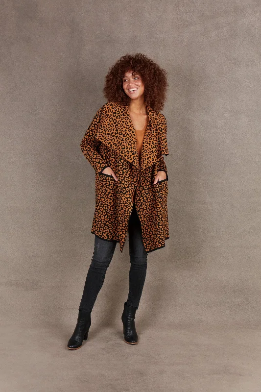 Pilbara Waterfall Cardigan - Ochre Unique Women's Upcycled