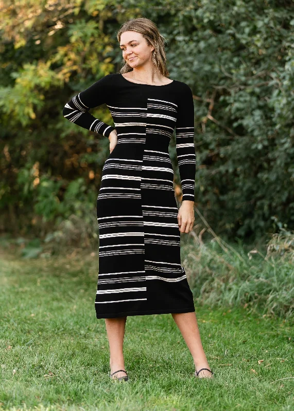 Steve Madden® Rayssa Black Sweater Dress - FINAL SALE Modern Women's 
