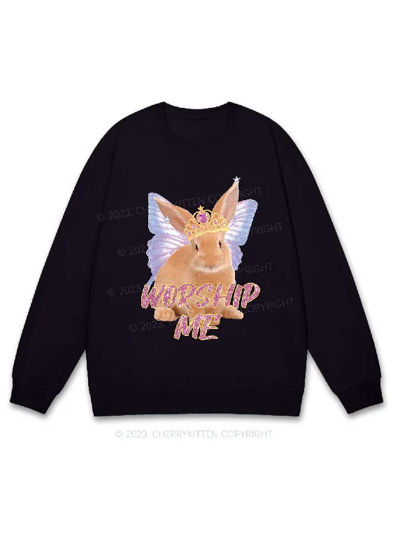 Worship Me Y2K Sweatshirt Cherrykitten Cashmere