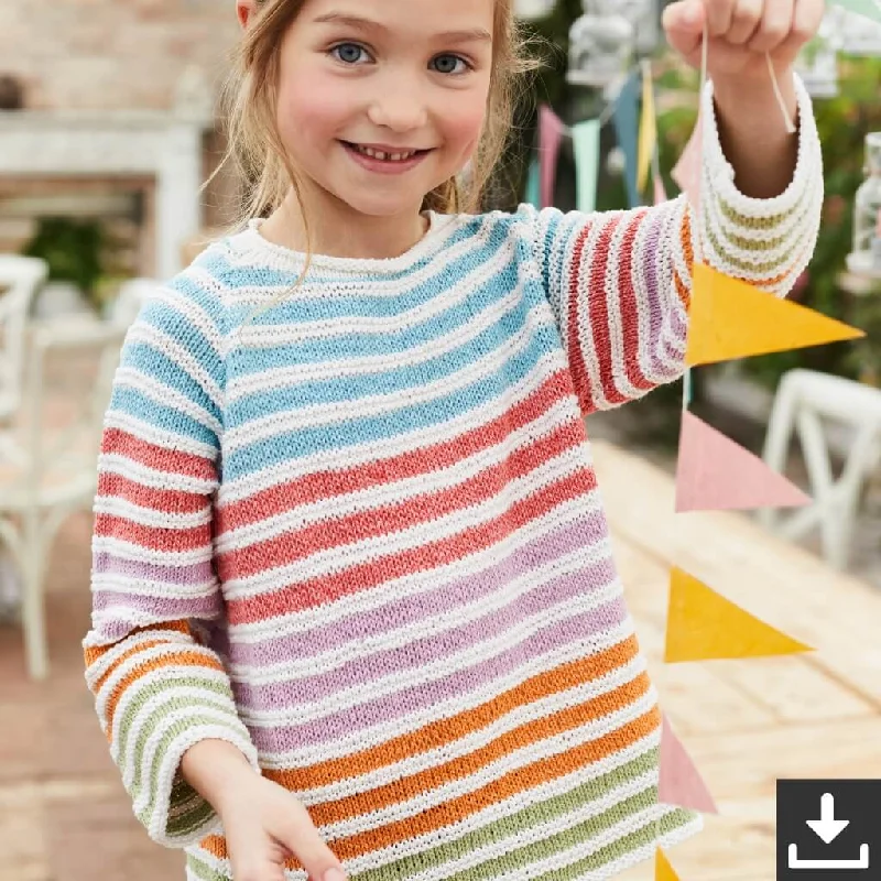 Kinder Raglanpullover gestreift Strickset - Lana Grossa (PDF) Confident Women's High - fashion Kinder Raglanpullover gestreift Strickset - Lana Grossa (PDF) Confident Women's High - fashion