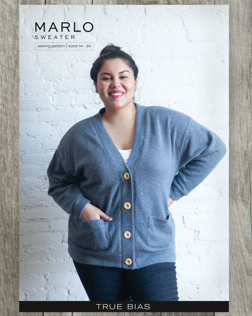 Marlo Sweater - Sewing Pattern | True Bias | Size 14-30 Traditional Women's Wool