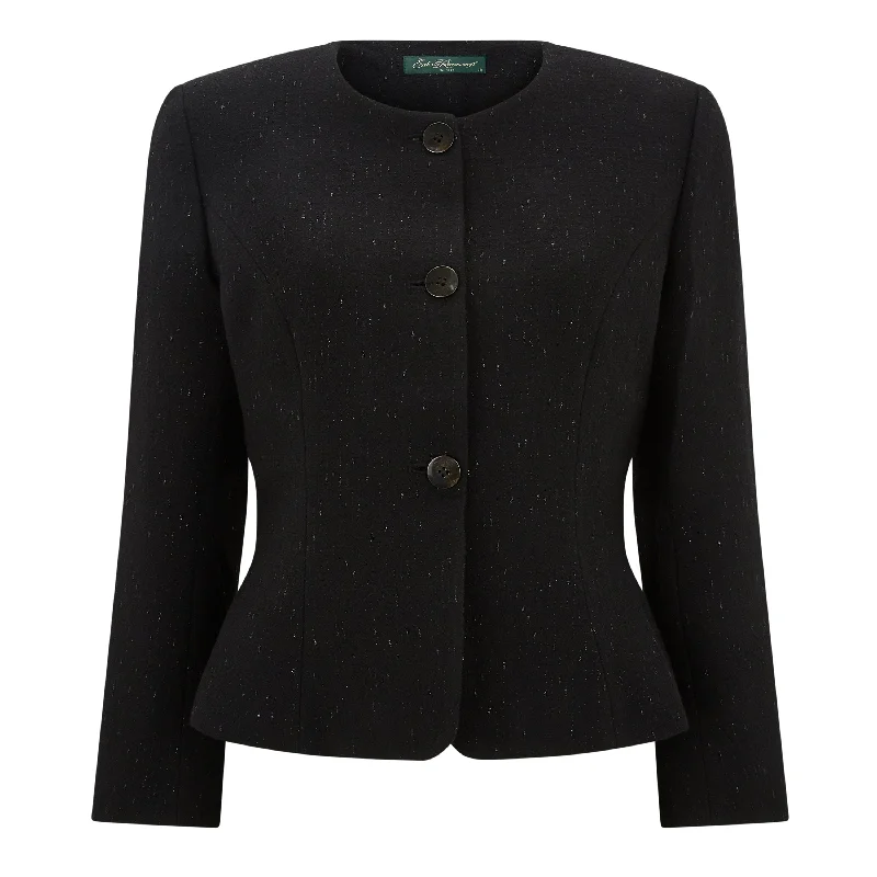 Kayla Tailored Glitter Wool Jacket Edgy Women's Punk