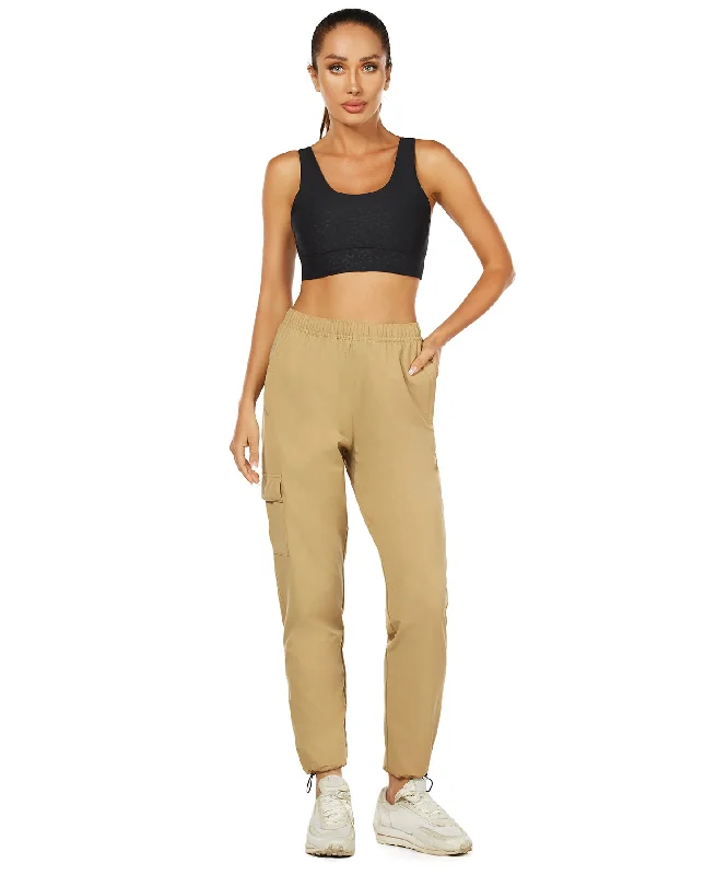 HUGE SPORTS High Waisted Hiking Pants for Women - Khaki Bohemian Women's Free