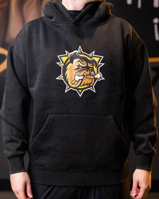 Premium Acid Wash Brantford Bulldogs Hoodie Sleek Women's 