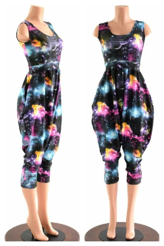 Tank Top Drop Crotch Harem Jumpsuit Business