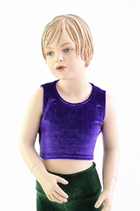 Girls Sleeveless Purple Top (TOP ONLY) Earthy Women's Hemp - based