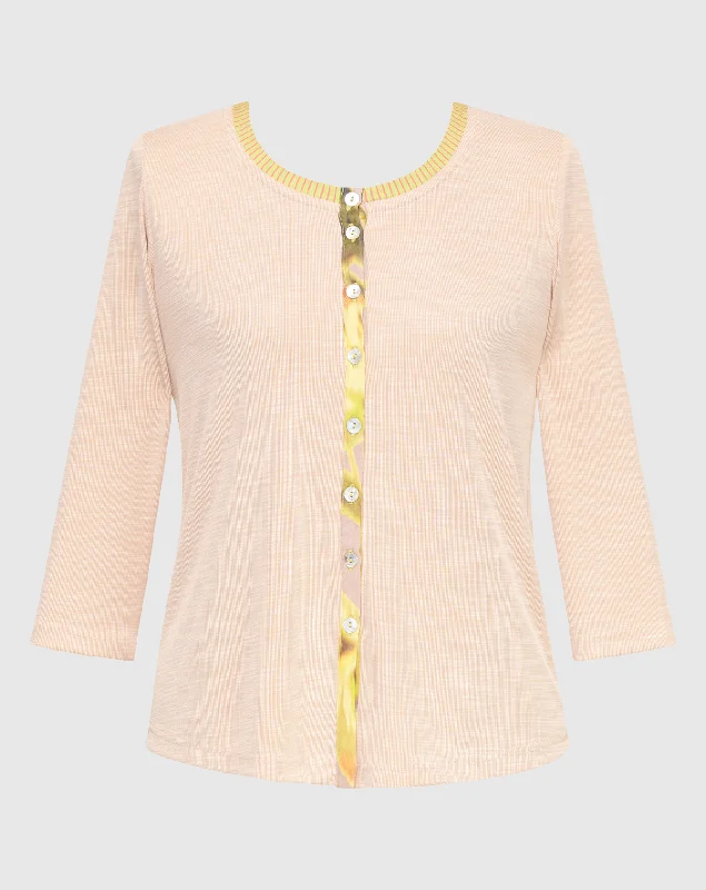 Contrast Button Cardigan Adventure