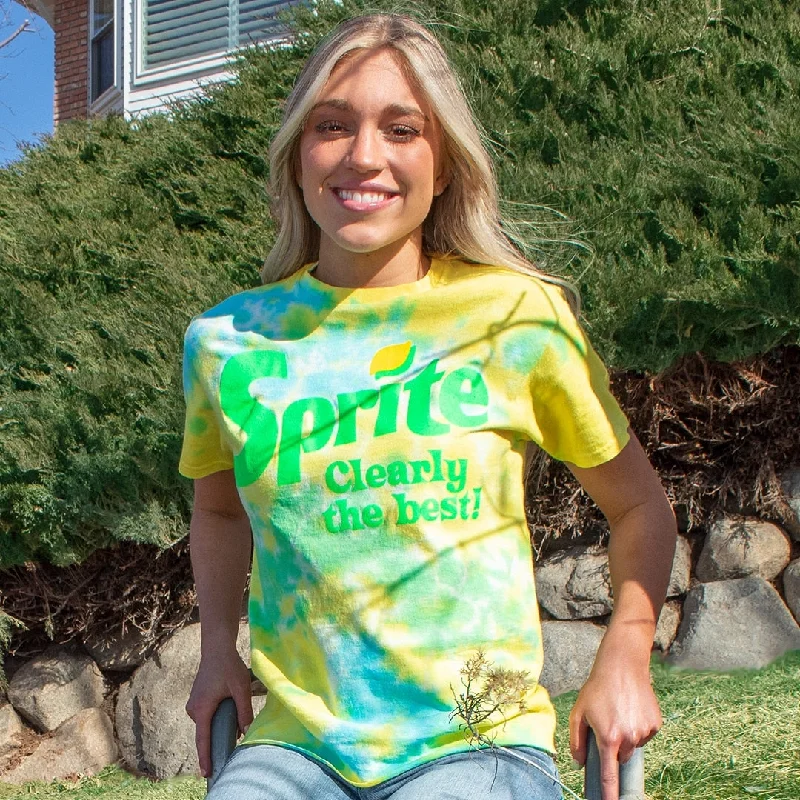 Sprite Clearly The Best Tie Dye Skimmer Womens T-Shirt Traditional Women's Wool