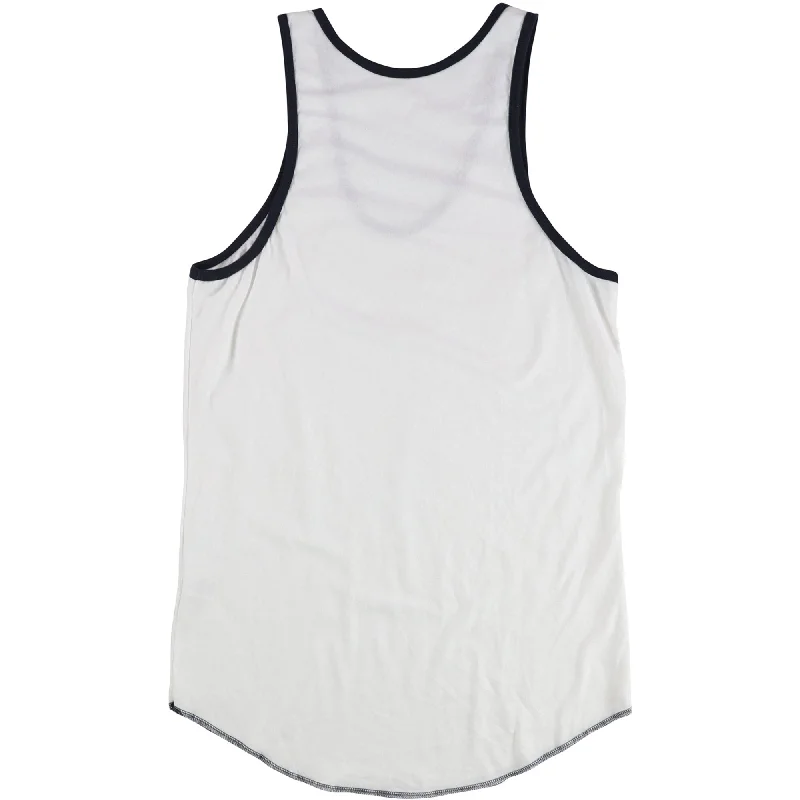Tags Weekly Mens Two Tone Tank Top, White, Small Classic Women's Tweed