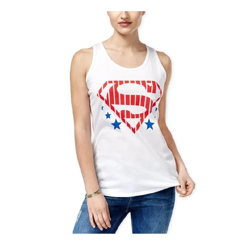 Bioworld Womens Logo Racerback Tank Top, White, X-Small Laid - back Women's Style