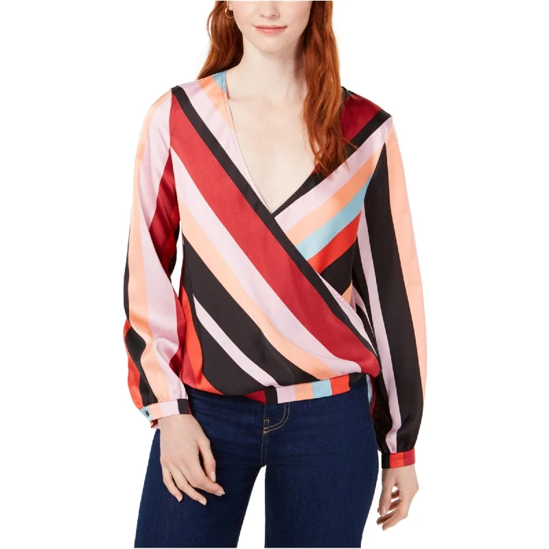 Bar Iii Womens Striped Pullover Blouse Traditional Women's 