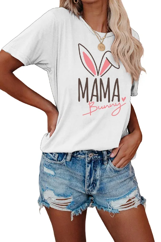 Mama Bunny Graphic T-shirt Sleek Women's 