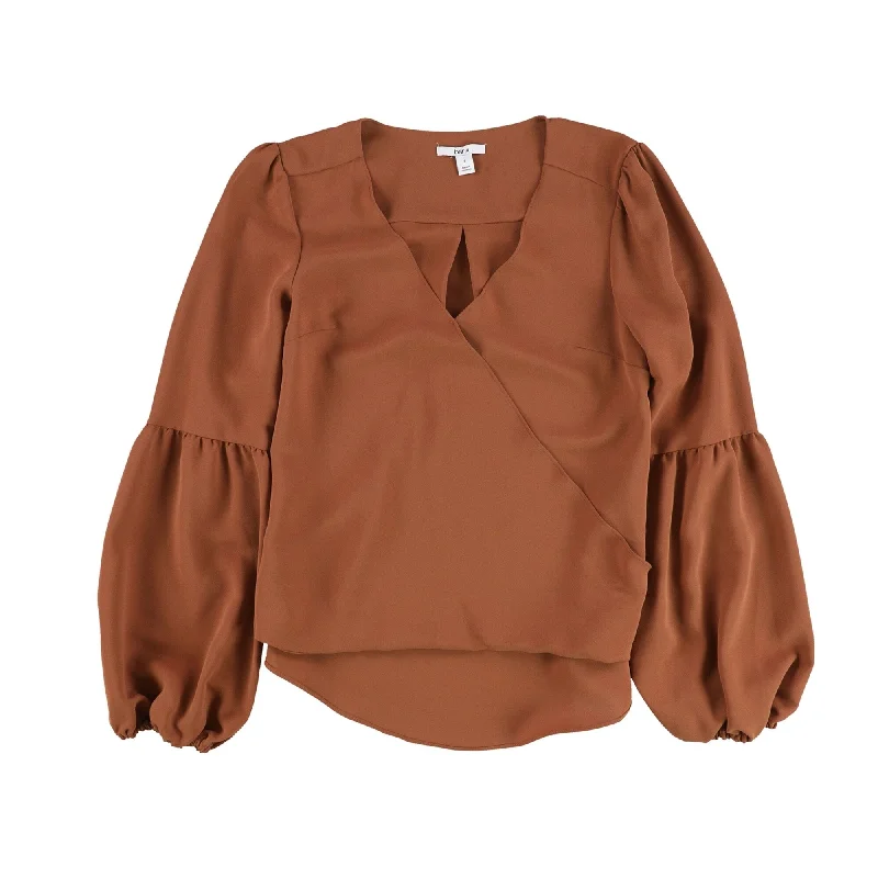 Bar Iii Womens Blouson Sleeve Knit Blouse Youthful Women's Pop