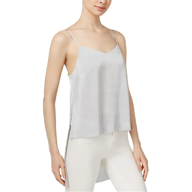 Kensie Womens Hi-Low Tank Top, Metallic, Medium Luxurious Women's High -  end