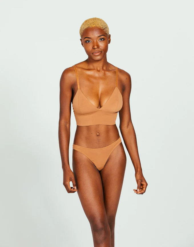 Organic Cotton Longline Bralette Dynamic Women's Moto