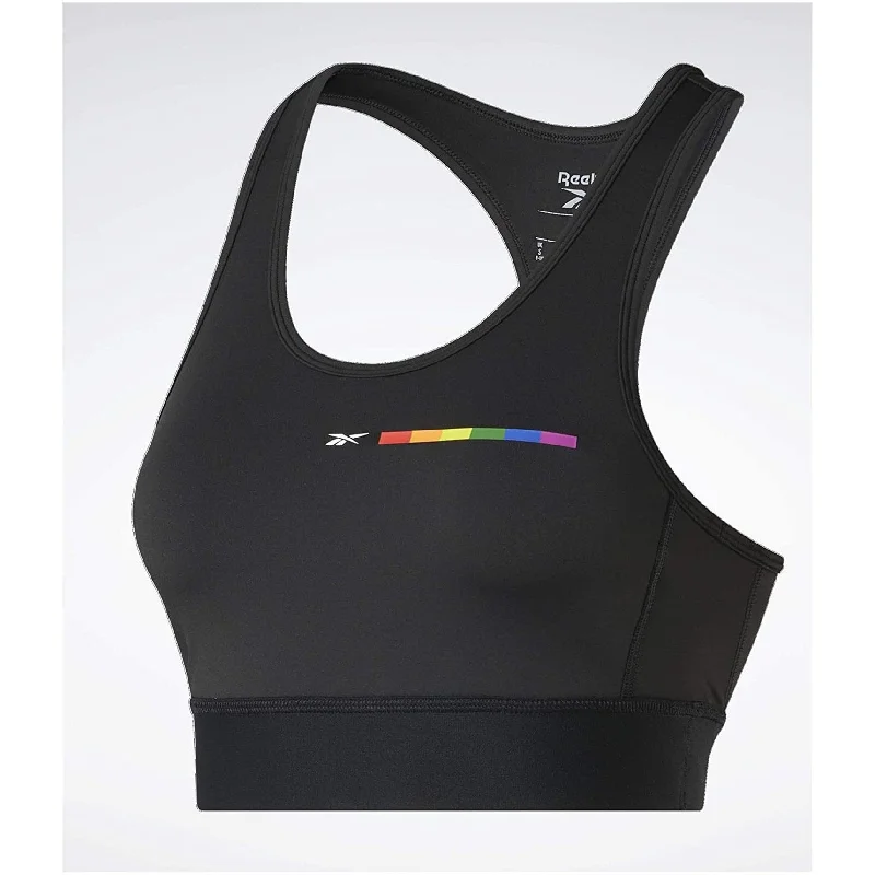 Reebok Womens Pride Tank Top, Black, Medium Feminine Women's Soft 