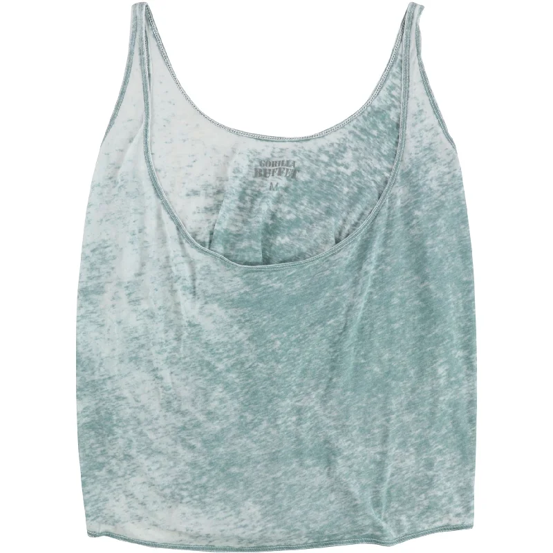 Gorilla Buffet Womens Oversized Burnout Print Tank Top Sharp Women's Italian