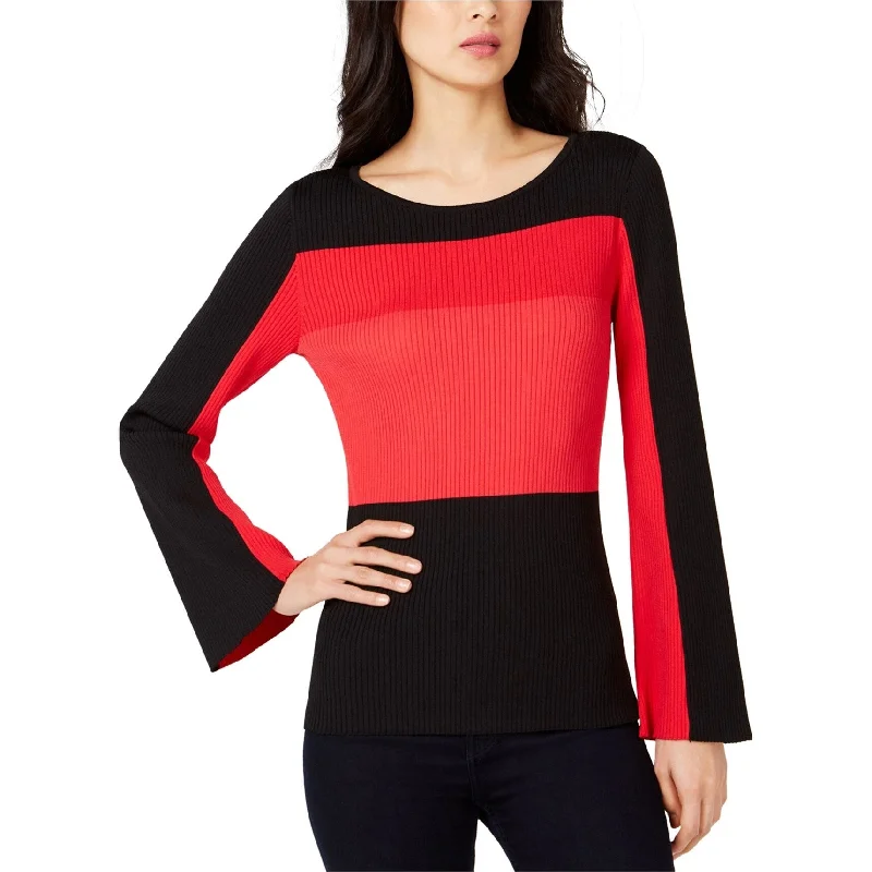 I-N-C Womens Colorblock Pullover Sweater Preppy Women's College