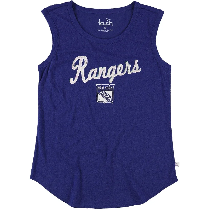 Touch Womens New York Rangers Tank Top, Blue, Medium Earthy Women's Hemp - based