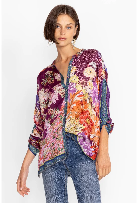 Phoenix Jordan Button Up Classic Women's Pin - striped