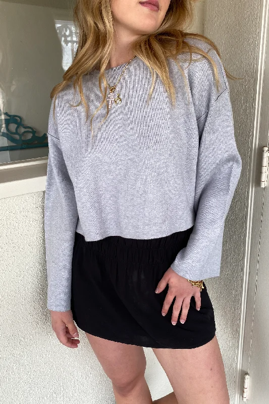 Seamed Knit Sweater Classic Women's Pin - striped