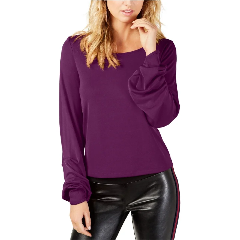 I-N-C Womens Balloon Sleeve Pullover Blouse Monochromatic All - in - one