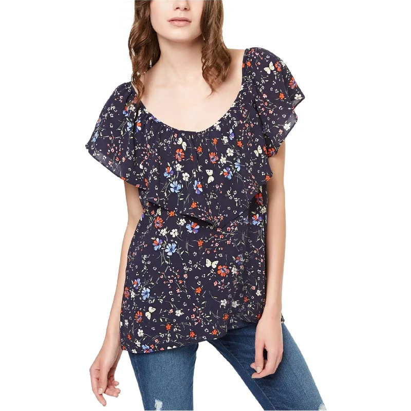Sanctuary Clothing Womens Eva Printed Knit Blouse Unique Women's Upcycled