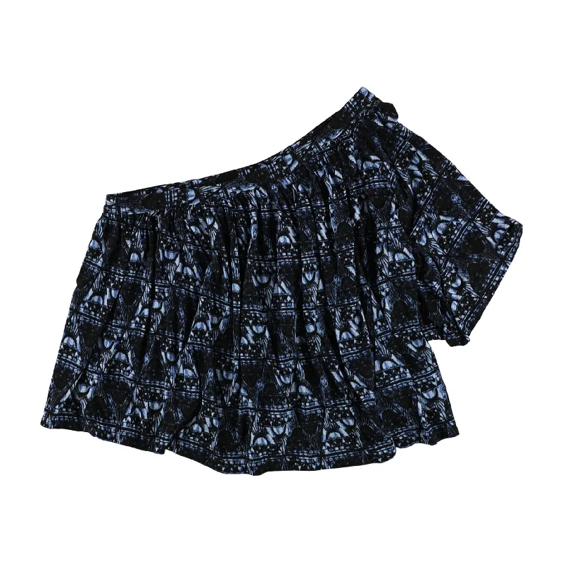 Free People Womens SS One Shoulder Blouse, Blue, X-Small Confident Women's High - fashion Free People Womens SS One Shoulder Blouse, Blue, X-Small Confident Women's High - fashion
