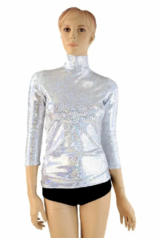 Turtle Neck Full Length Top Practical Women's Quick - dry
