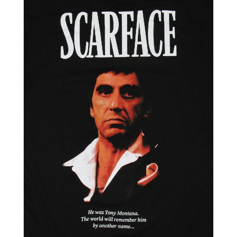 Scarface Movie Women's He was Tony Montana Quote Adult Short Sleeve T-Shirt Vintage Women's 1970S 